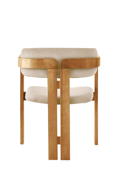 Hanah Home Silla de roble y beige CO - 034